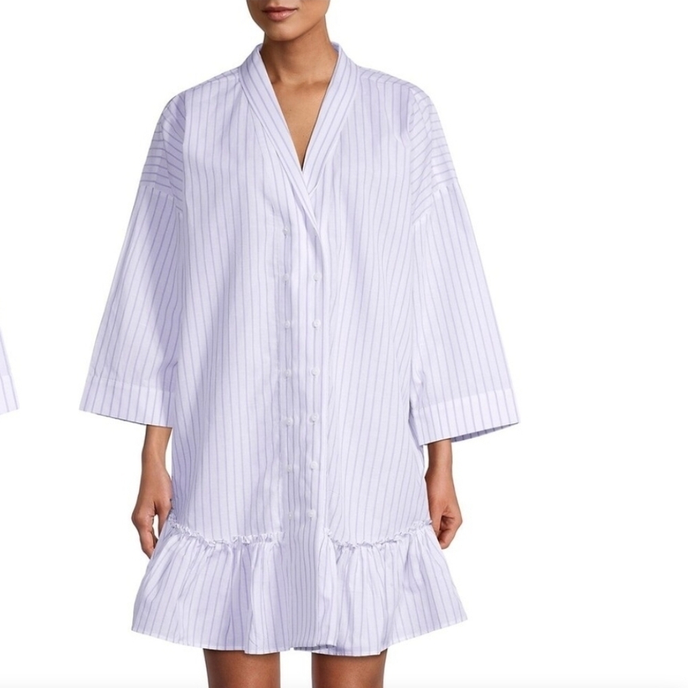 NWT! Harshman, Nebbi Caftan, White And Lavender, Size XS, NEW! -$239